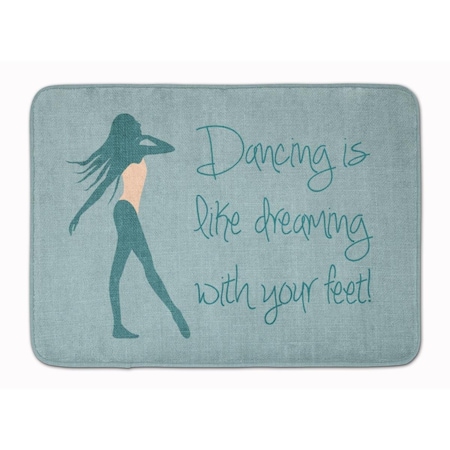 Carolines Treasures Dancing is Like Dreaming No.2 Machine Washable Memory Foam Mat BB5380RUG